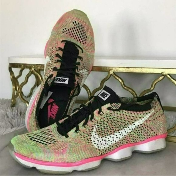 Nike Flyknit Zoom Agility 8 Black Hyper Pink - Picture 2 of 10